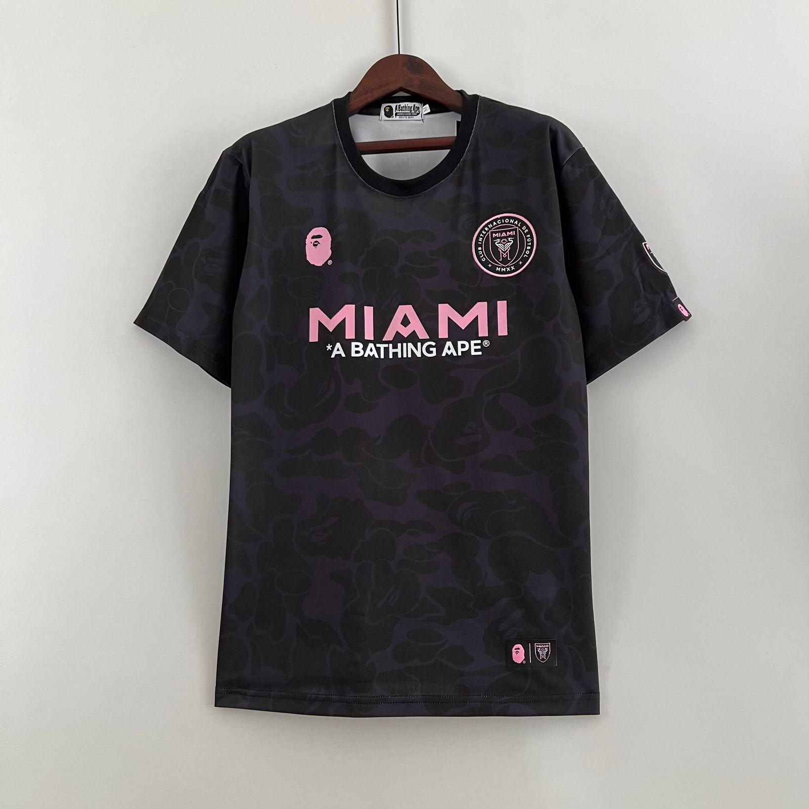 Inter Miami X Bape Black Retro Football Za