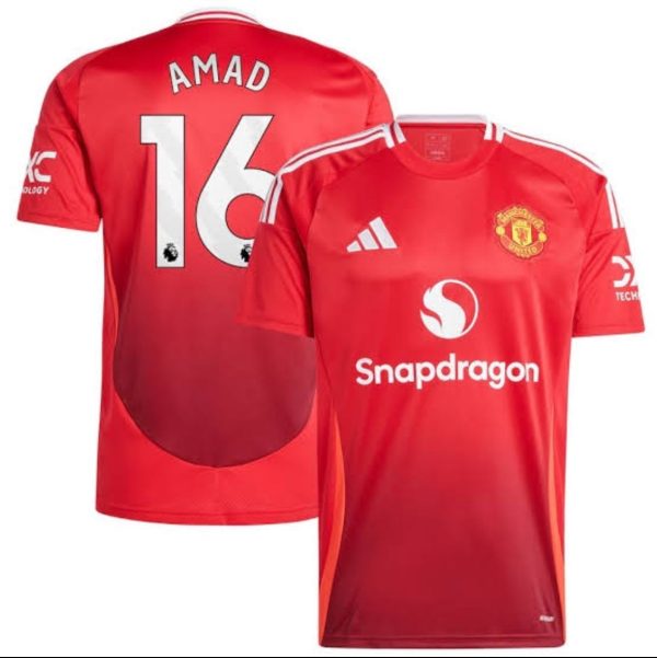 Man utd home 24/25 size L pro version  Print: Amad